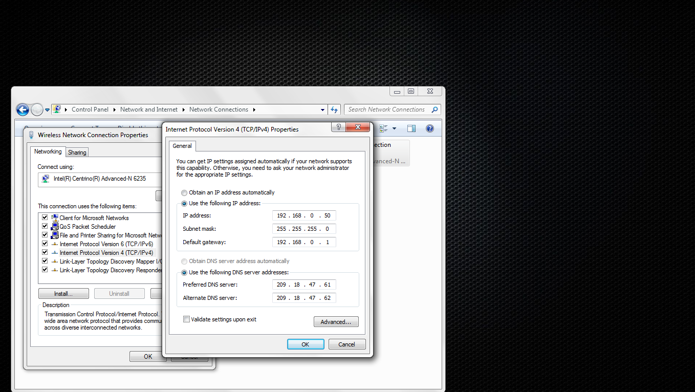 BnS Server trouble Static IP Screen.png